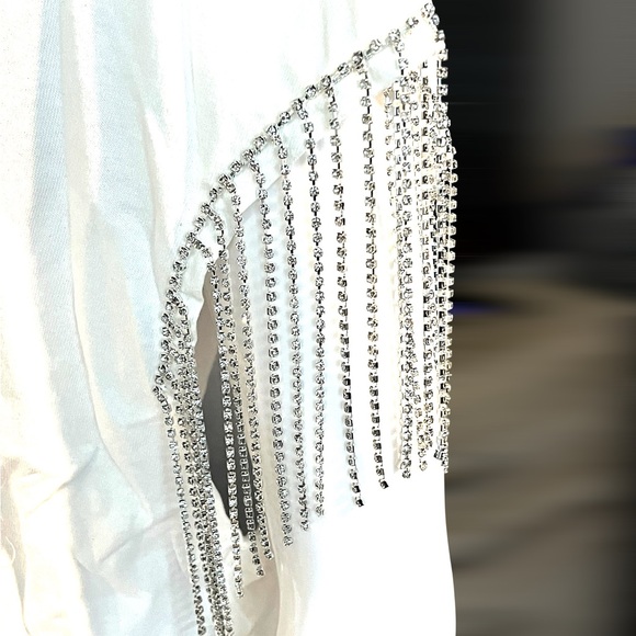 FANTASTIC FAWN White Fringe USA Graphic Tee S M L - Picture 7 of 8